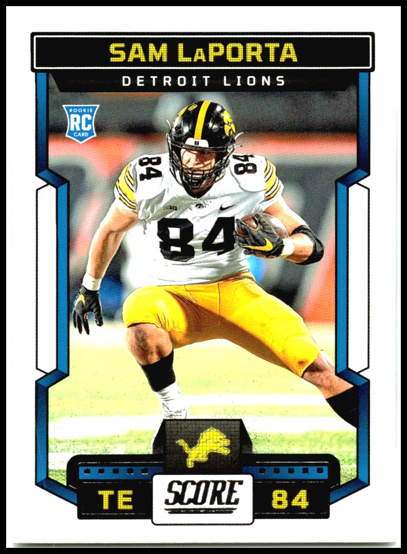 2023 Score #342 Sam LaPorta Rookie Detroit Lions