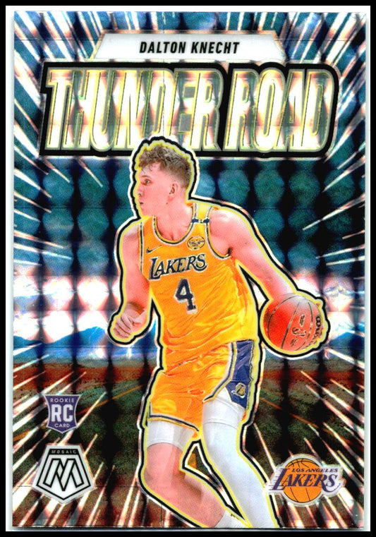 2024-25 Panini Mosaic Thunder Road Mosaic #18 Dalton Knecht Los Angeles Lakers