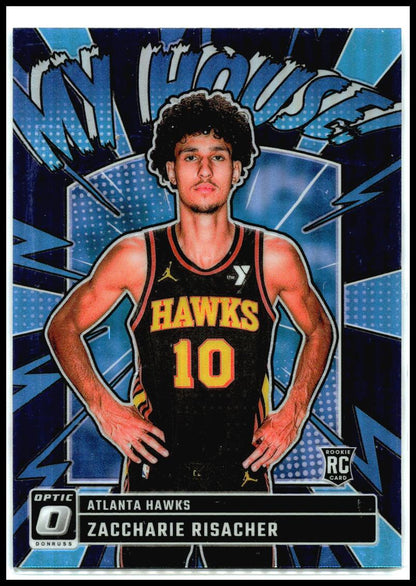 2024-25 Donruss Optic My House Purple #13 Zaccharie Risacher Atlanta Hawks