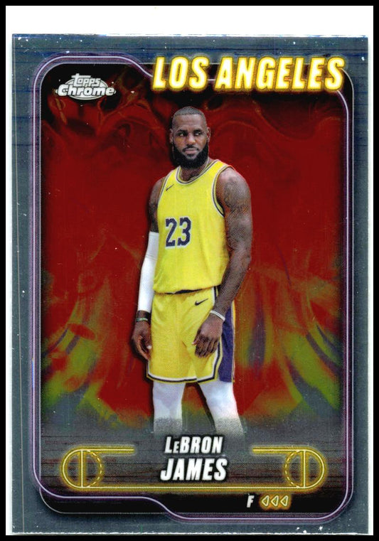 2024-25 Topps Chrome #22 LeBron James Los Angeles Lakers