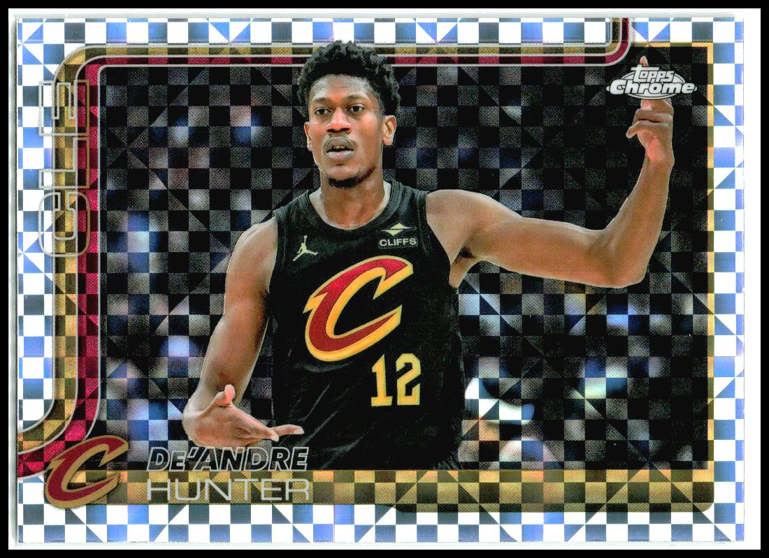 2025-26 Topps Chrome X-Fractor #73 De'Andre Hunter Cleveland Cavaliers