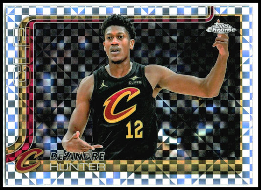 2025-26 Topps Chrome X-Fractor #73 De'Andre Hunter Cleveland Cavaliers