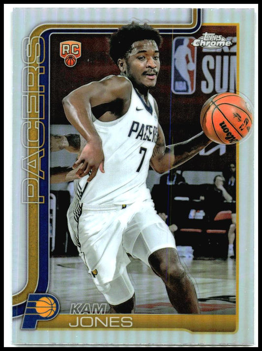 2025-26 Topps Chrome Refractor #289 Kam Jones Rookie Indiana Pacers