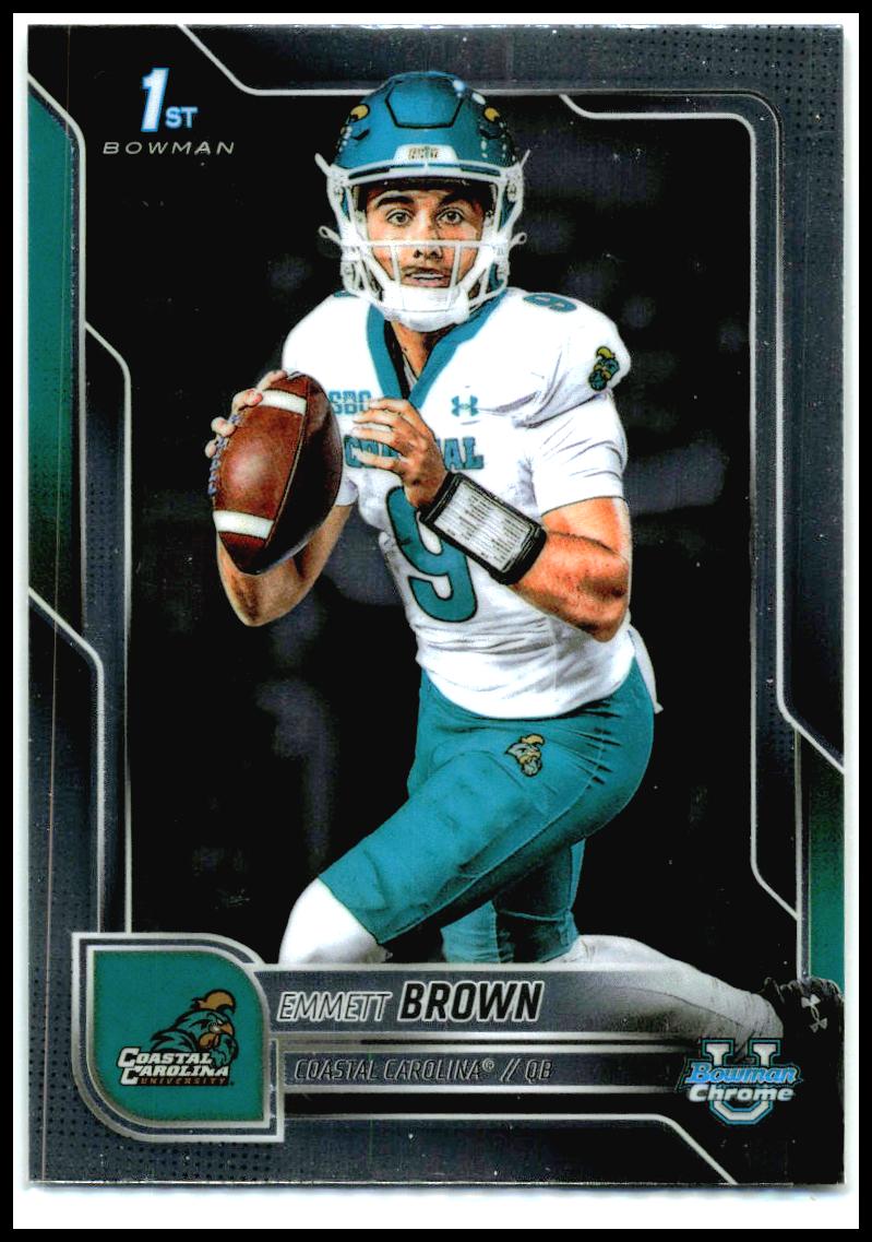 2025 Bowman University Chrome #199 Emmett Brown Coastal Carolina Chanticleers