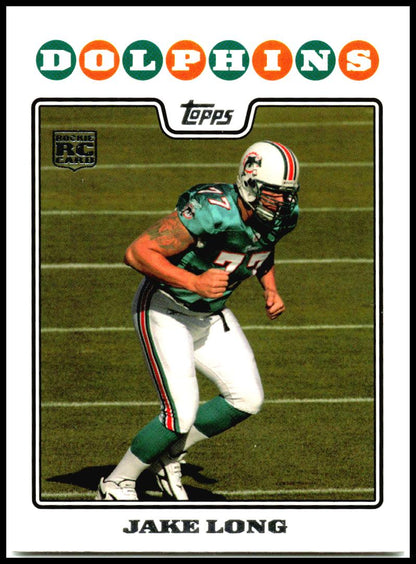 2008 Topps Kickoff #210 Jake Long Rookie Miami Dolphins