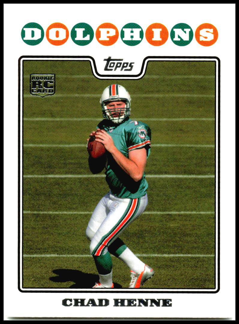 2008 Topps #334 Chad Henne Rookie Miami Dolphins
