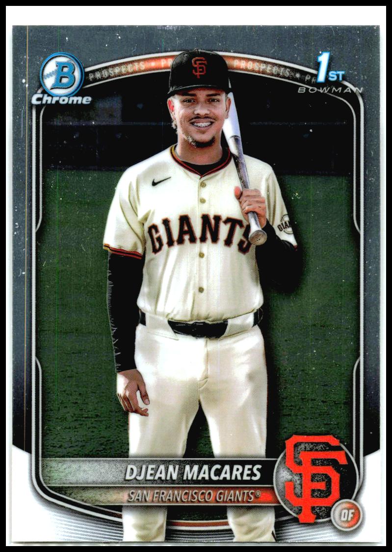 2025 Bowman Chrome #BCP-237 Djean Macares San Francisco Giants