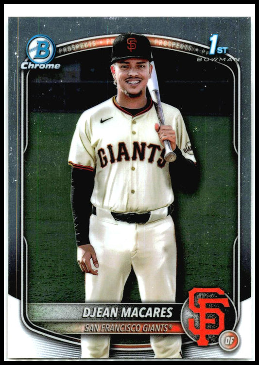 2025 Bowman Chrome #BCP-237 Djean Macares San Francisco Giants