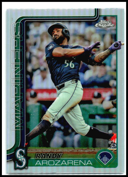 2025 Topps Chrome Refractors #164 Randy Arozarena Seattle Mariners