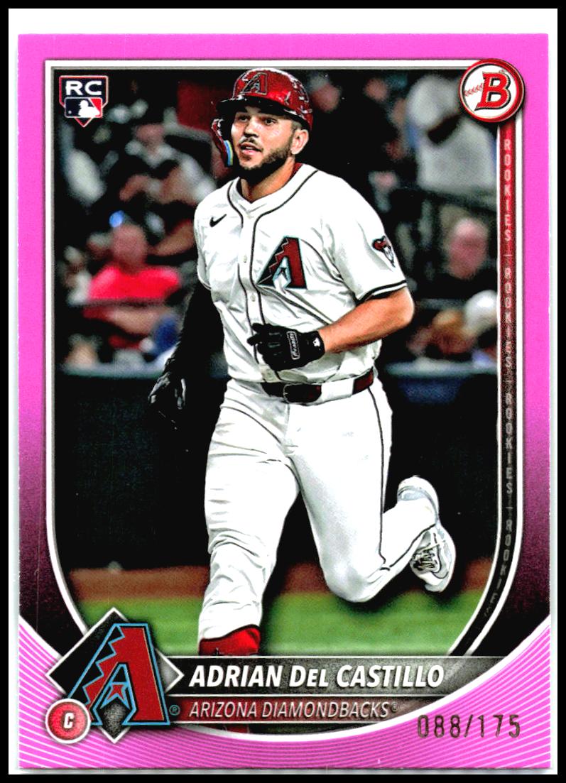 2025 Bowman Pink #4 Adrian Del Castillo Rookie #/175 Arizona Diamondbacks