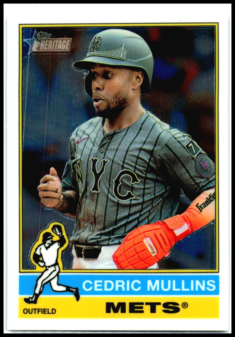 2025 Topps Heritage Chrome #600 Cedric Mullins New York Mets