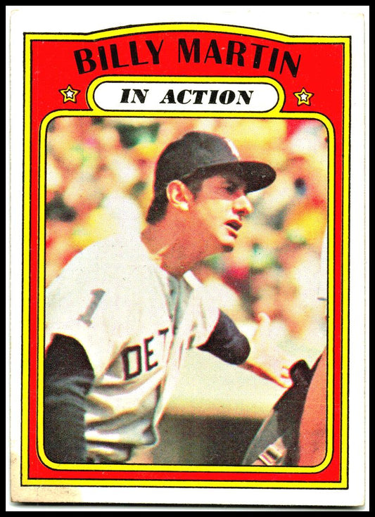 1972 Topps #34 Billy Martin Detroit Tigers