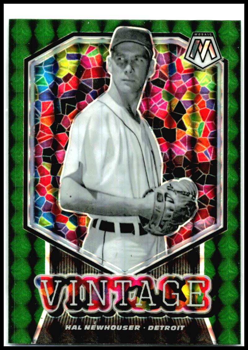 2021 Panini Mosaic Vintage Green #V10 Hal Newhouser Detroit Tigers