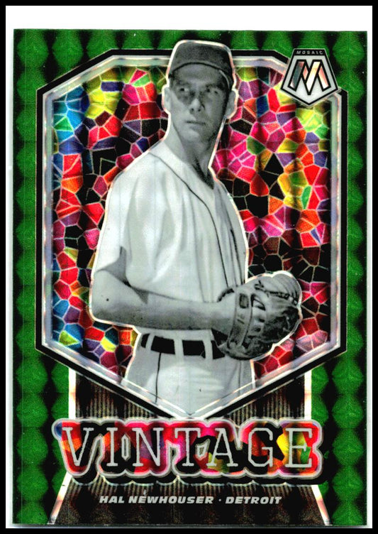 2021 Panini Mosaic Vintage Green #V10 Hal Newhouser Detroit Tigers