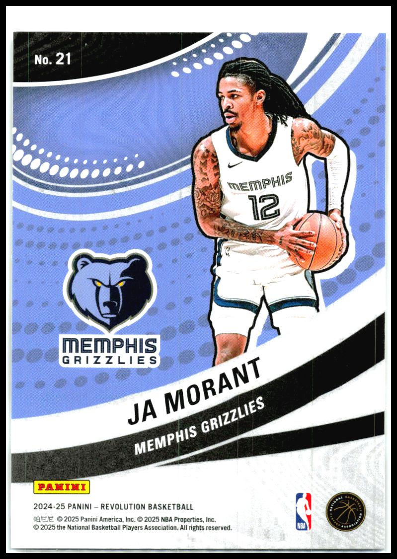 2024-25 Panini Revolution Vortex Galactic #14 Ja Morant Memphis Grizzlies