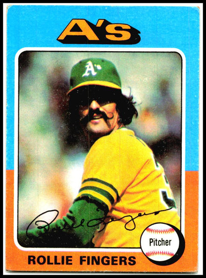 1975 Topps #21 Rollie Fingers Oakland Athletics