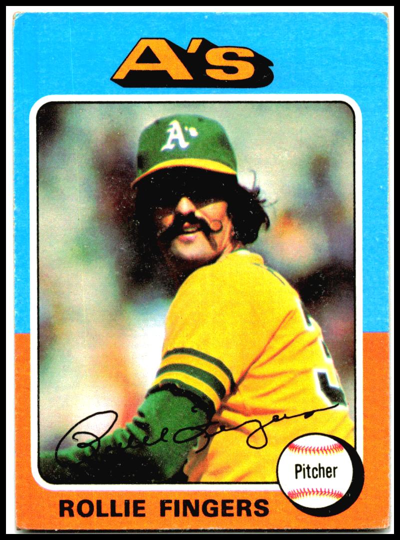 1975 Topps #21 Rollie Fingers Oakland Athletics