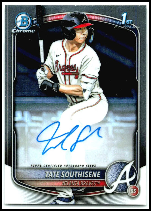 2025 Bowman Draft Chrome Prospect Autographs #CPA-TS Tate Southisene Auto Braves
