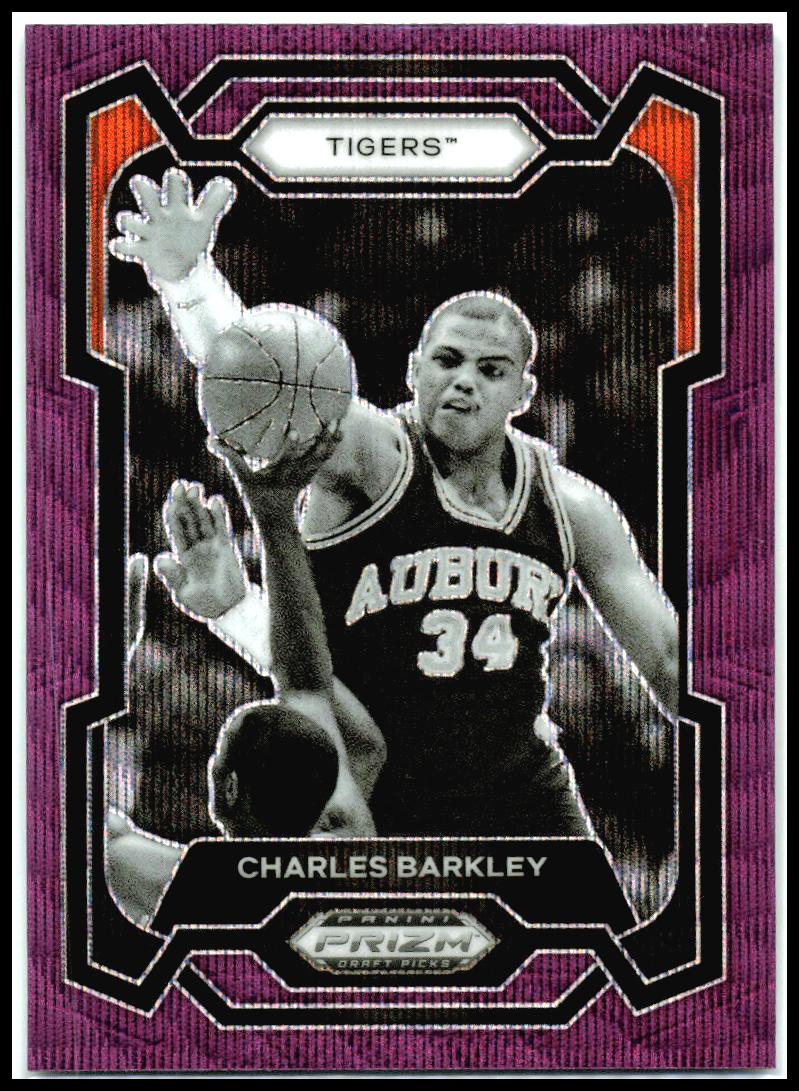 2024 Panini Prizm Draft Picks Prizms Purple Wave #39 Charles Barkley Suns
