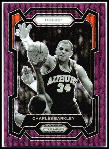 2024 Panini Prizm Draft Picks Prizms Purple Wave #39 Charles Barkley Suns