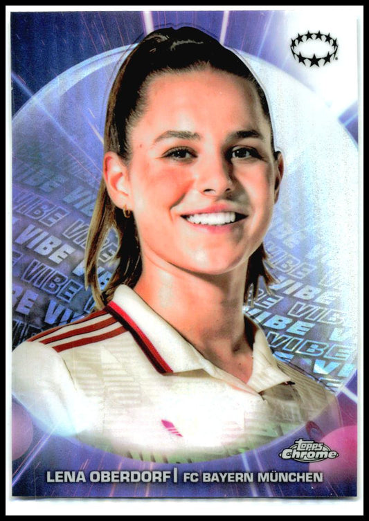 2024-25 TOPPS CHROME UEFA WOMEN'S Vibe #VB-18 Lena Oberdorf