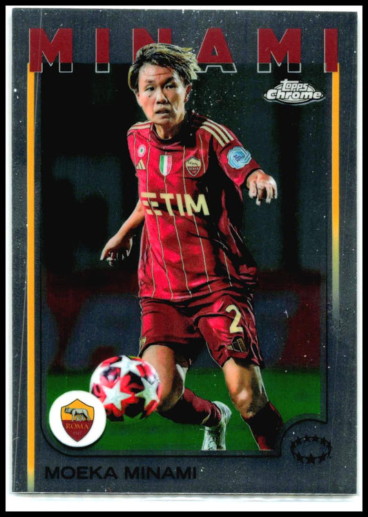 2024-25 Topps Chrome UEFA Women's Champions League #54 Moeka Minami Roma Women