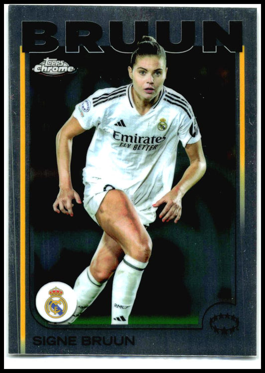 2024-25 Topps Chrome UEFA Women's #36 Signe Bruun Real Madrid Femenino