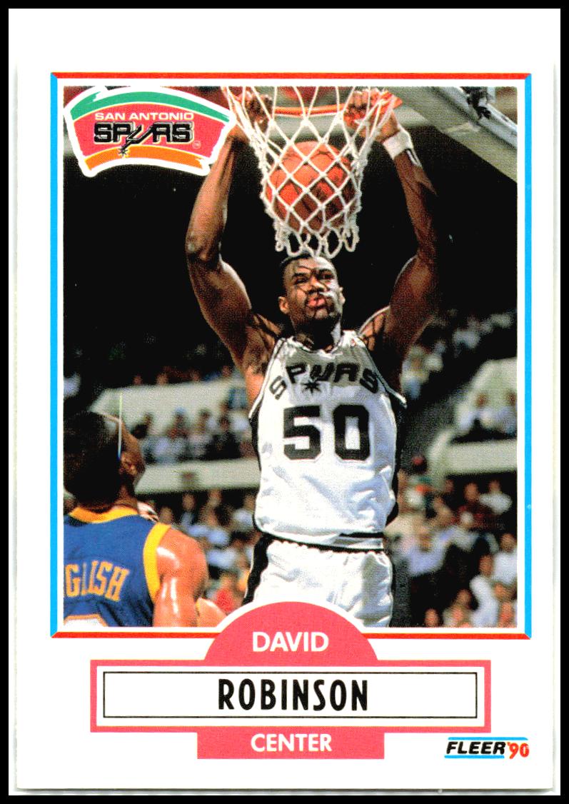 1990-91 Fleer #172 David Robinson San Antonio Spurs