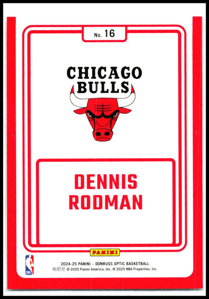 2024-25 Donruss Optic Winner Stays #16 Dennis Rodman Chicago Bulls