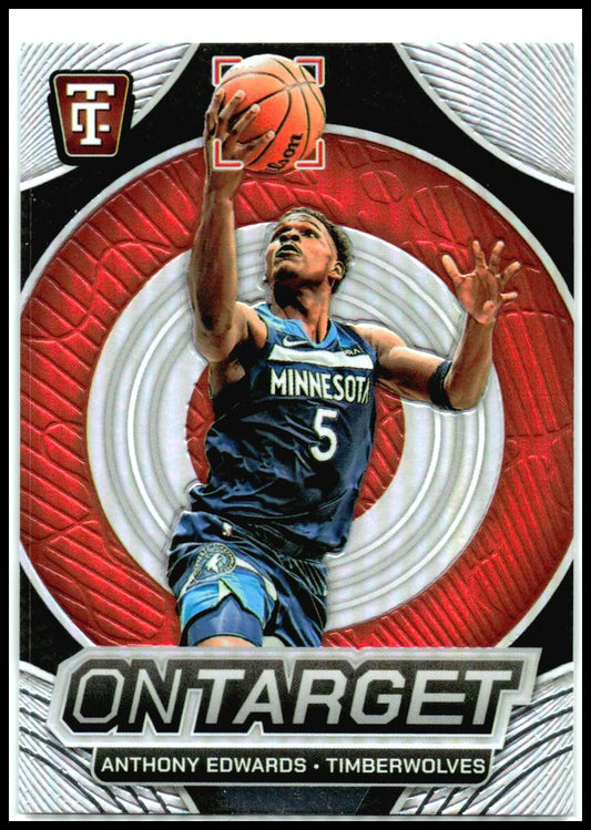 2024-25 Panini Totally Certified On Target #19 Anthony Edwards Minnesota