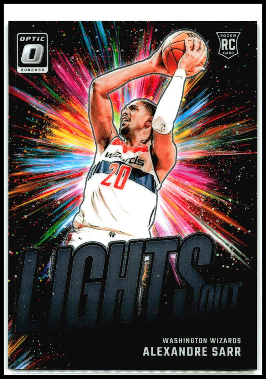 2024-25 Donruss Optic Lights Out #5 Alexandre Sarr Washington Wizards