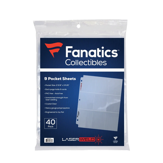 Fanatics 9 Pocket Sheet 40ct