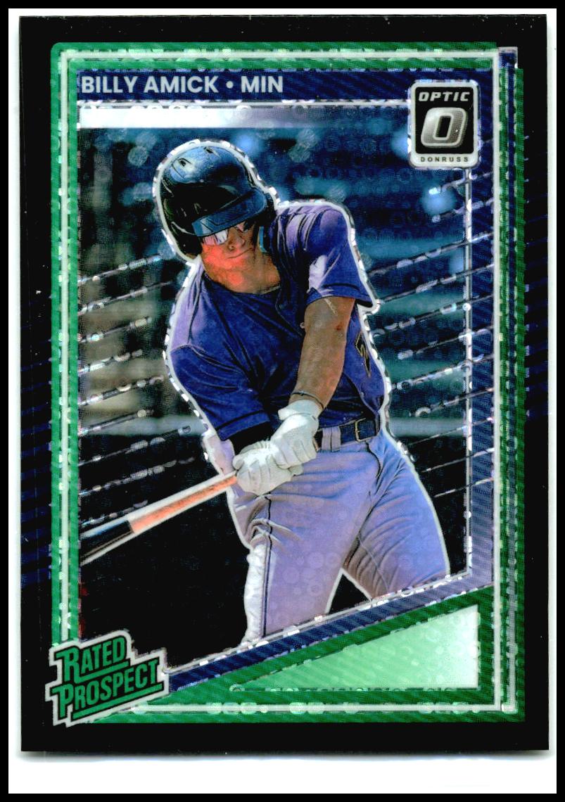 2025 Donruss Optic Rated Prospects Black Circles Prizm #156 Billy Amick Twins