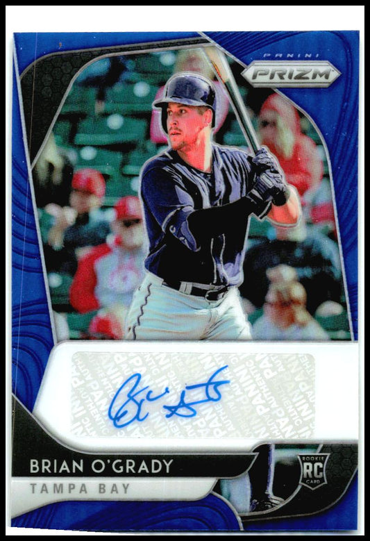 2020 Panini Prizm Rookie Autographsa Blue Prizm #RA-BG Brian O'Grady Auto Rays