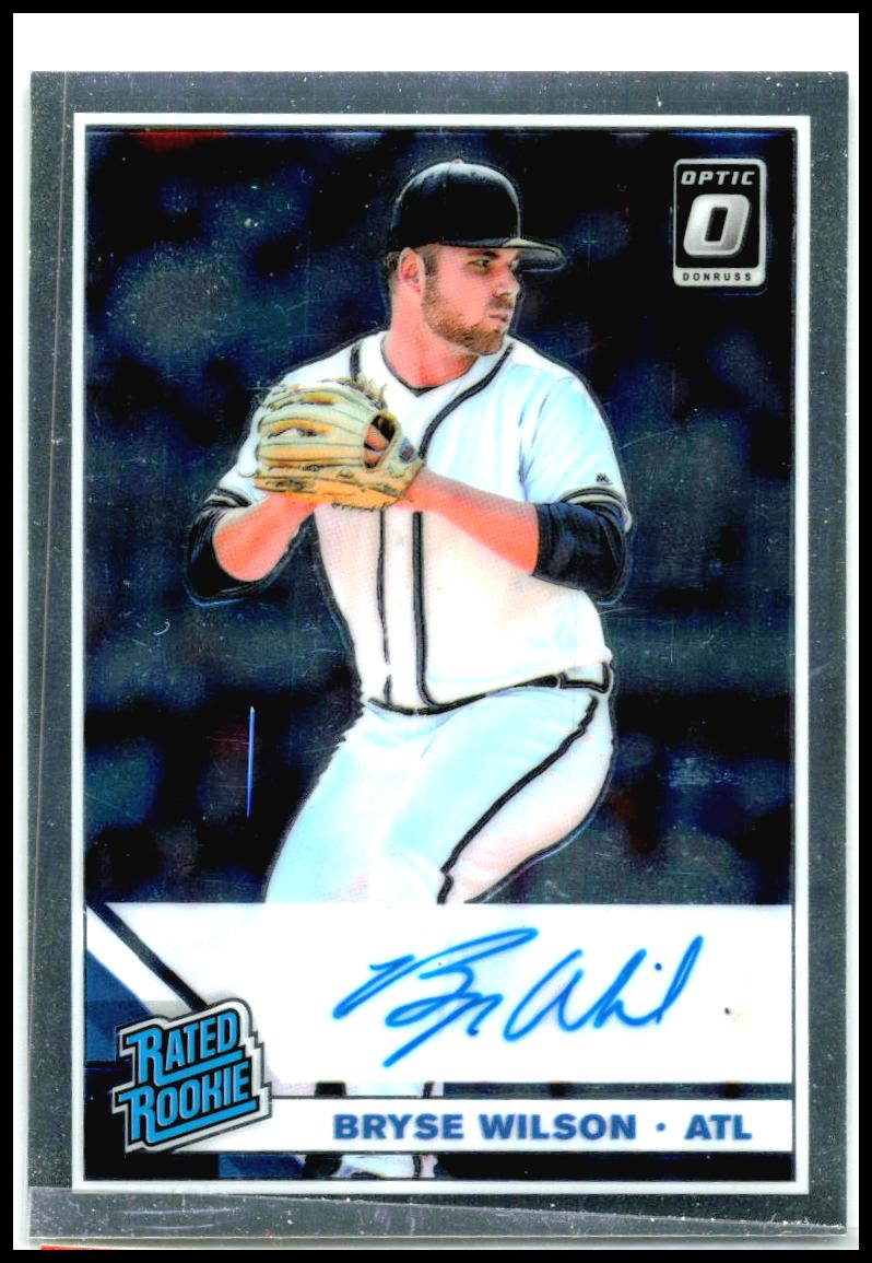2019 Donruss Optic Rated Rookie Signatures #RRS-BW Bryse Wilson Auto Braves
