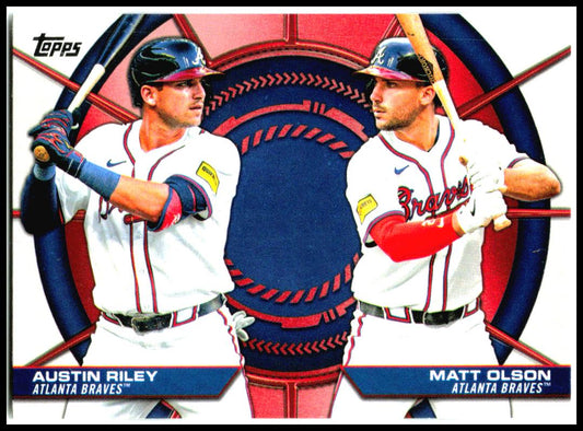 2025 Topps Dynamic Duos #DD-17 Austin Riley / Matt Olson Atlanta Braves