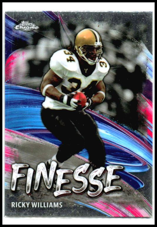 2024 Topps Chrome Finesse #F-15 Ricky Williams New Orleans Saints