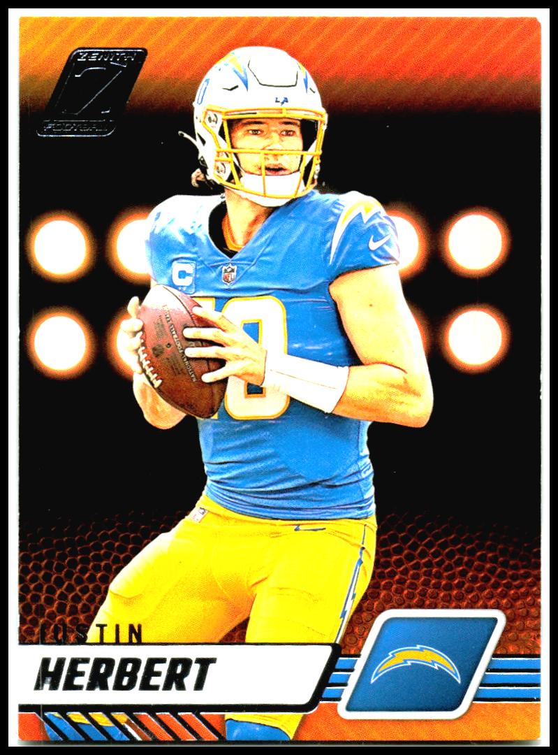 2023 Panini Zenith #58 Justin Herbert Los Angeles Chargers