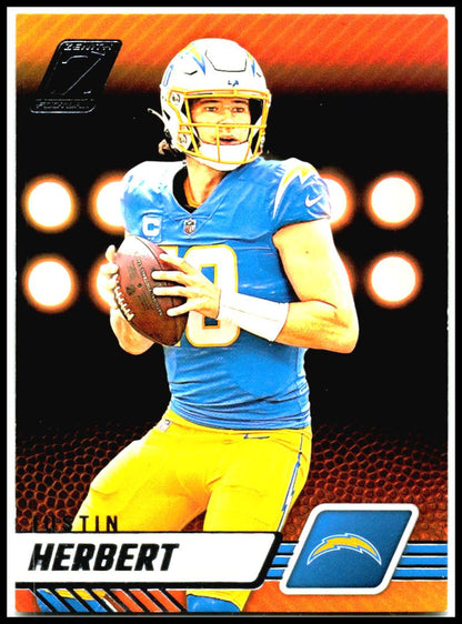 2023 Panini Zenith #58 Justin Herbert Los Angeles Chargers