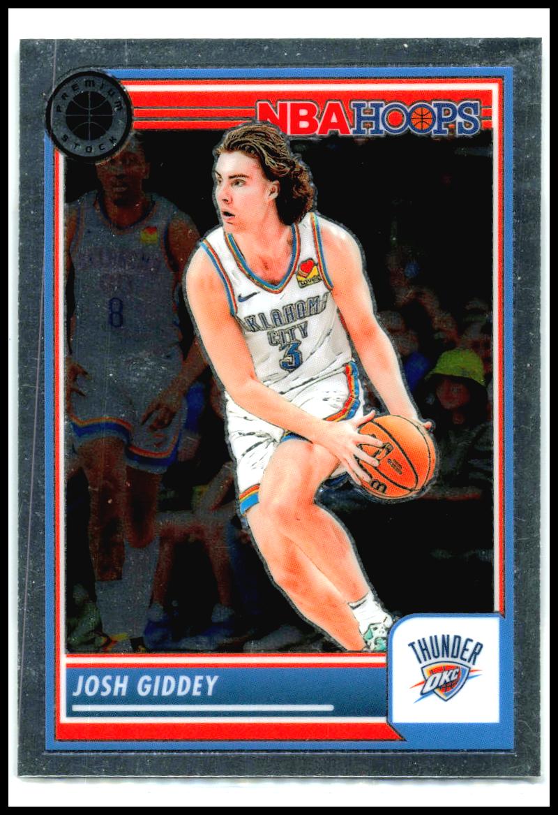 2023-24 Hoops Premium Stock #70 Josh Giddey Oklahoma City Thunder