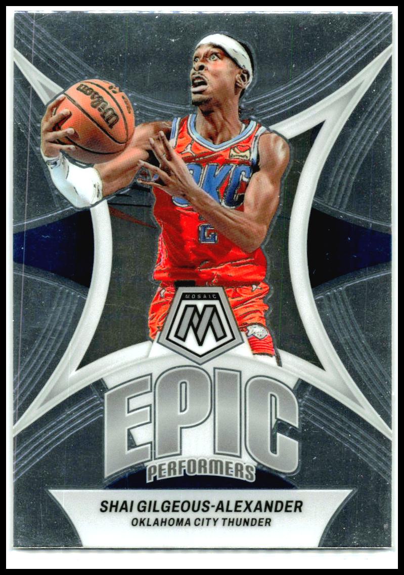 2023-24 Panini Mosaic Epic Performers #1 Shai Gilgeous-Alexander Thunder