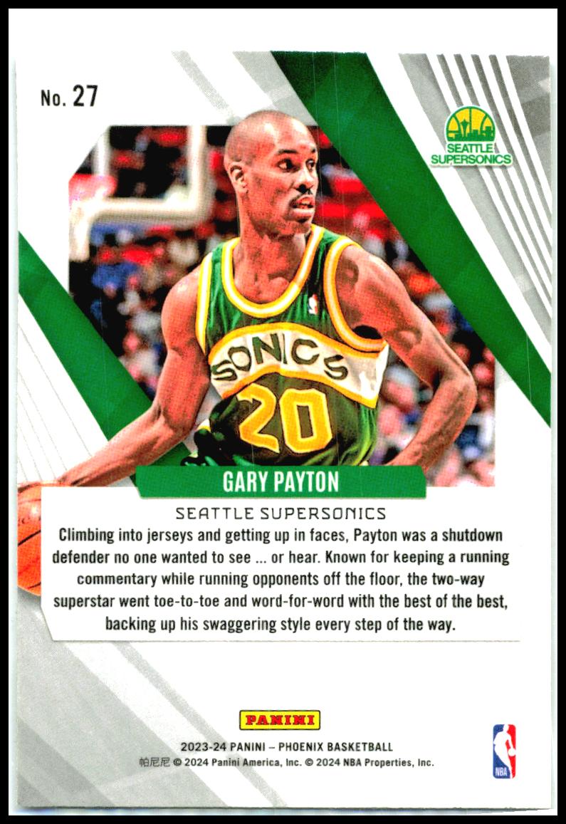 2023-24 Panini Phoenix #27 Gary Payton