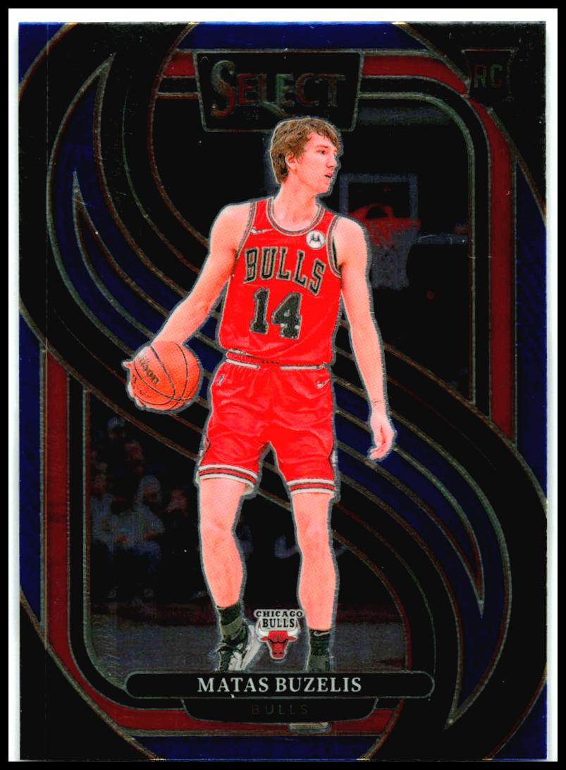 2024-25 Panini Select Blue Prizm #166 Matas Buzelis Rookie Chicago Bulls