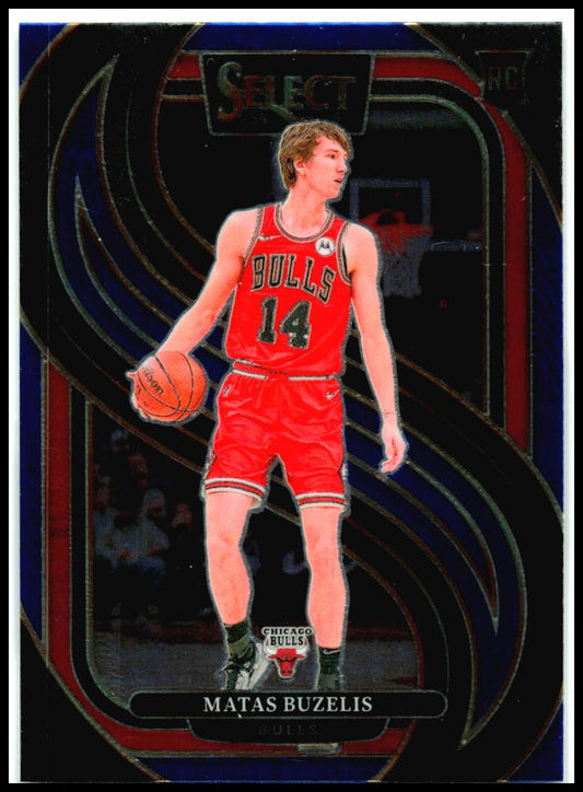 2024-25 Panini Select Blue Prizm #166 Matas Buzelis Rookie Chicago Bulls