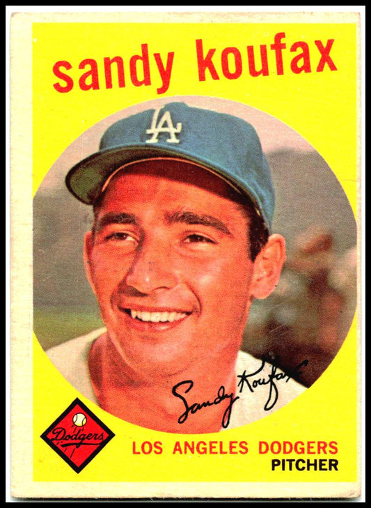 1959 Topps #163 Sandy Koufax Los Angeles Dodgers