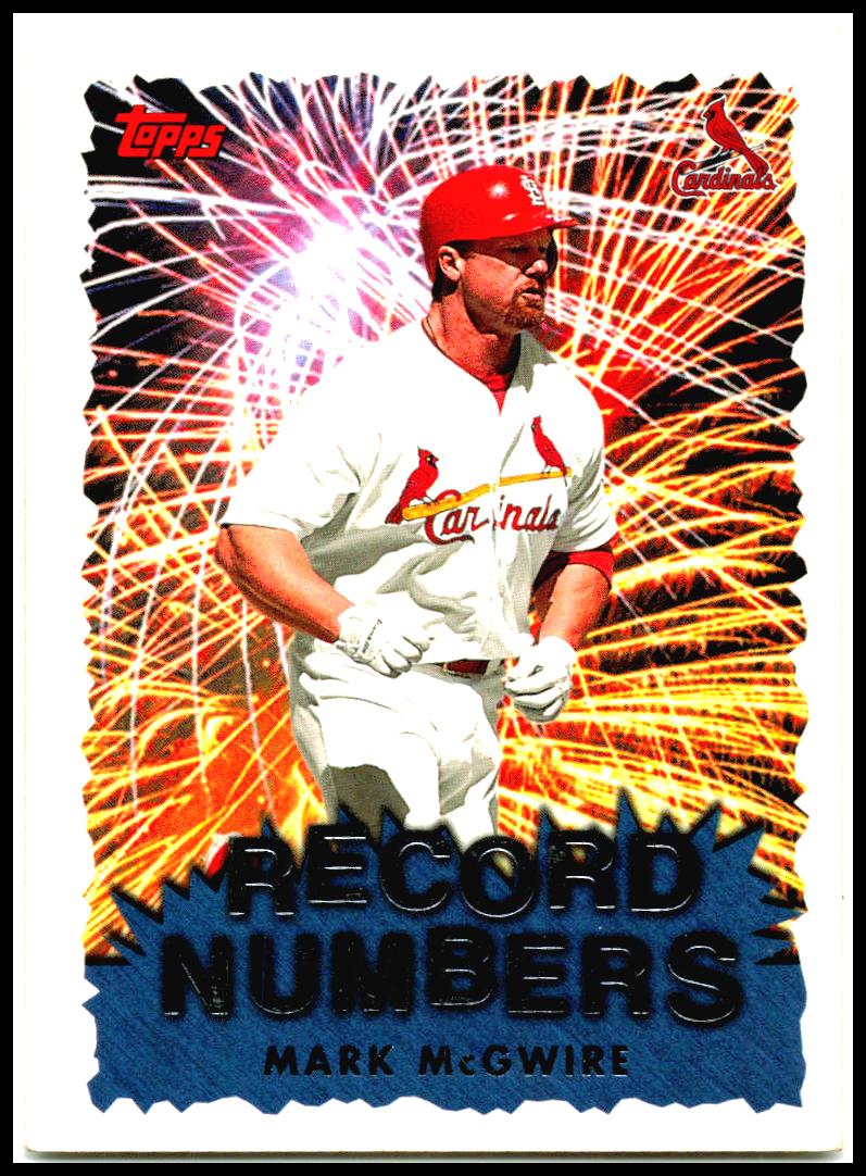 1999 Topps Record Numbers #RN10 Mark McGwire St. Louis Cardinals