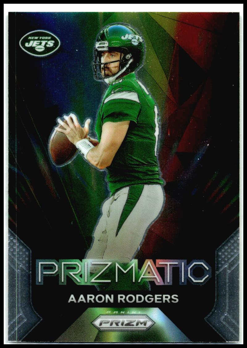 2023 Panini Prizm Prizmatic #8 Aaron Rodgers New York Jets