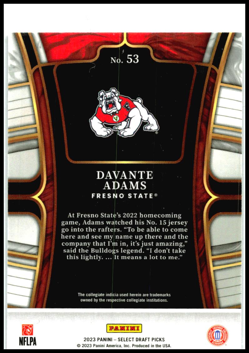 2023 Select Blue #53 Davante Adams