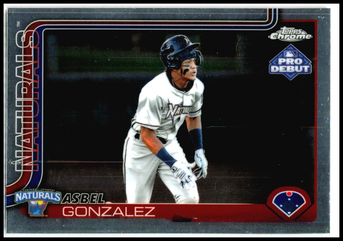2025 Topps Pro Debut Chrome #PDC-133 Asbel Gonzalez Northwest Arkansas Naturals