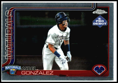2025 Topps Pro Debut Chrome #PDC-133 Asbel Gonzalez Northwest Arkansas Naturals